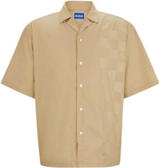 HUGO BOSS Oversize-fit shirt with print
