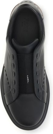 Fendi Mens Sneakers City Calf Leather Black-Chocolate Taupe Black-Black-Chocolate Upper: Trainers Black/black/chocolate