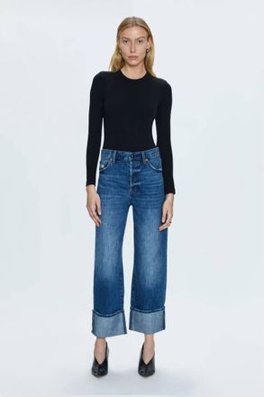 Pistola Denim Ryder High Rise Cuffed Jeans In Fulton Wash