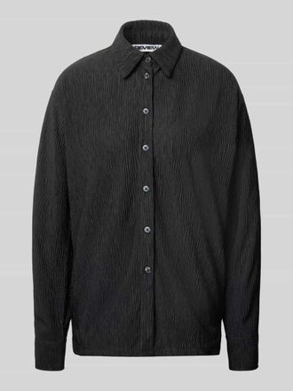 Review Relaxed Fit Bluse mit Strukturmuster in Black, Gr&ouml;&szlig;e XL