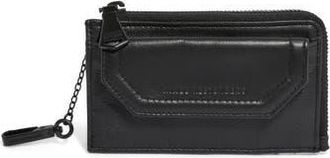 Aim&eacute;e Good Life Leather Wallet in Black W/Shiny Black at Nordstrom Rack