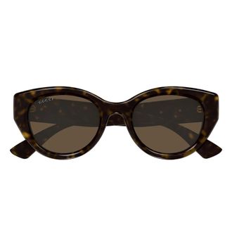 Gucci Gg 1976Sk Zonnebril - unisex - Zonnebrillen - Bruin - 52 MM - Accessoires