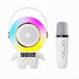 Trade Shop Trade Shop - Cassa Speaker Wireless Bluetooth Portatile Con Microfono Karaoke Sveglia Rgb