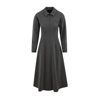 Beatrice .B Fleece Jurk Model 24Fa 6327 - Dames - Casual kleedjes - Grijs - XS - Kleedjes