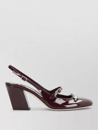 Jimmy Choo London patent leather slingback pumps
