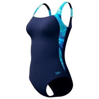 Speedo Shaping LunaLustre Printed 1 Piece Badeanzug f&uuml;r Damen | blau