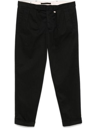 Myths tapered trousers - men - Cotton/Elastane - 46 - Black