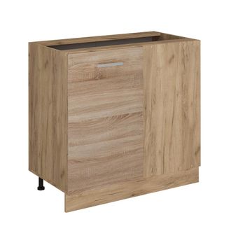 Vicco Armario De Esquina R-line, Sonoma, 86 Cm Sin Encimera