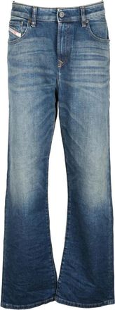 Diesel Straight Leg Jeans - Dames - Bootcut Jeans - Blauw - W27 - Katoen - Jeans