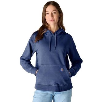 Carhartt Work in Progress Hoodie Womens Lunar Blue French Terry Midweight Relaxed Fit POSH101