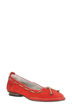 FLY London Bapi Ballet Flat in Scarlet at Nordstrom, Size 10-10.5Us