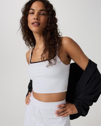 Vuori Clothing Daily Layered Tank Top | White | XS, Size Extra Small