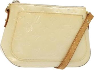 Louis Vuitton Tweedehands leren Louis Vuitton tassen - Dames - Vintage Schoudertas - Beige - ONE Size - Leer - Vintage