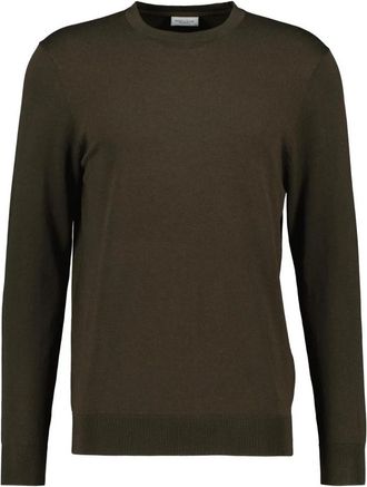 Profuomo Ronde hals gebreid - Heren - Ronde hals truien - Groen - L - Truien & Vesten