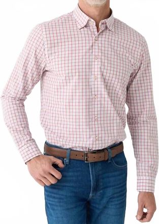 Johnnie-O Trauber Top Shelf Button Down Shirt In Malibu Red