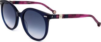 Carolina Herrera Womens 56 mm Blue Sunglasses