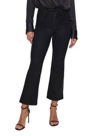 Good American High Waist Crop Bootcut Jeans in Black001 at Nordstrom, Size 6