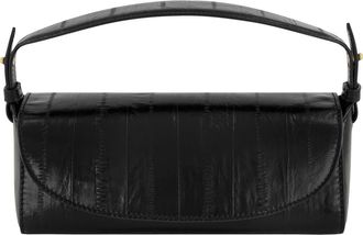 Vince Mini Sabrina Eel Embossed Leather Top Handle Bag in Black at Nordstrom