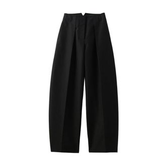 Jacquemus Ovalo Katoenen Broek - Dames - Broeken - Zwart - Maat: M Katoen