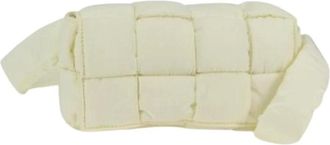 Bottega Veneta Pre-owned Belt Bags, female, White, Size: ONE SIZE Pre-owned Nylon Shoulder Bag