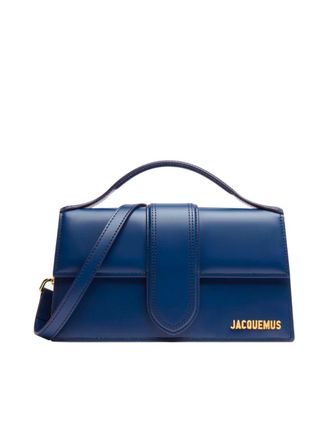 Jacquemus NavyLeather Le Grand Bambino Womens Handbag