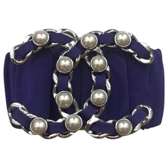 Chanel Pre-owned Vintage Nylon Belt - female - Chanel Vintage - Vintage Belts - Purple - ONE SIZE - Pre-owned