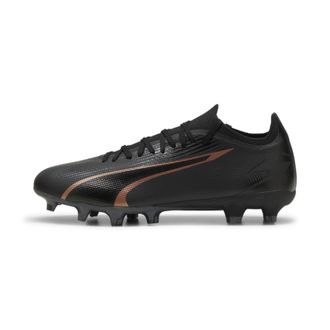 Puma Puma Unisex Adults Ultra Match Fg/Ag Soccer Shoes, Puma Black-Copper Rose, 9.5 UK
