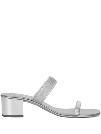 Giuseppe Zanotti Sandali con effetto metallizzato - Grigio