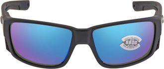 Costa TUNA ALLEY PRO Blue Mirror Polarized Glass Mens Sunglasses 6S9105 910501 60