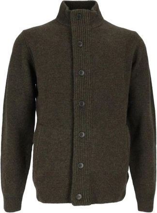 Barbour Festive Ashby Wax Jacket - Heren - Vesten - Groen - S - Katoen - Truien & Vesten