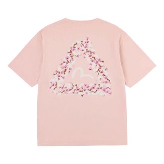 Palace x EVISU Heavy Wash T Shirt Misty Pink P30ES244