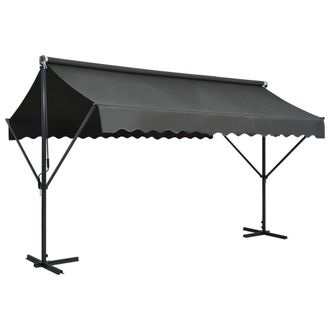 Berkfield Home Free Standing Awning 400x300 cm Anthracite in Black