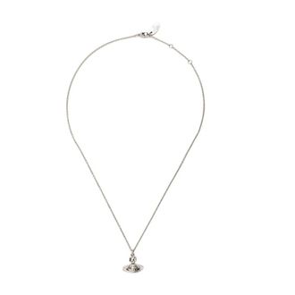 Vivienne Westwood Accessoires, Dames, Grijs, ONE Size, Orb Plaque Pendant Necklace