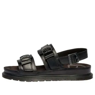 Dr. Martens San Two Strap Orleans Leather Sandals Black 42841001