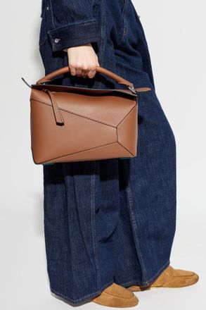 Loewe Puzzle Edge Medium Handbag, Womens, Brown