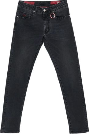 Sartoria Tramarossa five-pocket ring-detail jeans - Black