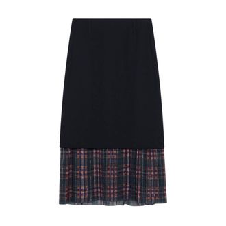 Dries Van Noten Rokken, Dames, Blauw, S, Rok
