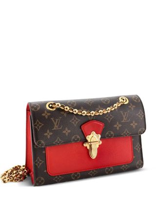 Louis Vuitton Victoire Handbag Monogram Canvas and Leather shoulder bag - Marrone