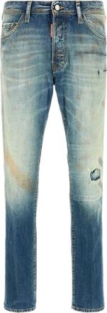 Dsquared2 Jeans con design patchwork - Blu