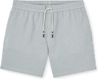 Hartford Gestreepte zwembroek - Blauw