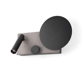 Faro Barcelona Aplique led lado derecho metal negro 27cm