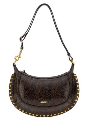 Isabel Marant Brown Oskan Moon Medium Shoulder Bag