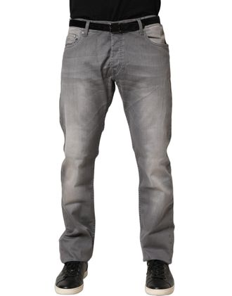 Gianfranco Ferre Washed Mid Waist Straight Men blue Trouser Mens Jeans
