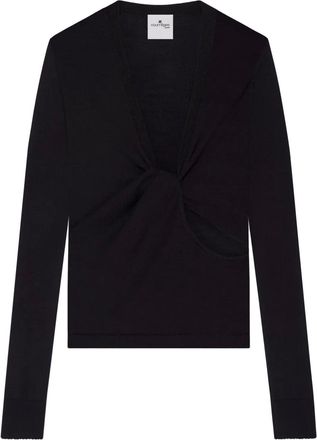 Courrèges Top con dettaglio attorcigliato - Nero