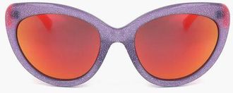 Linda Farrow MARKUS LUPFER Wayfarer Sunglasses with Glittered Frame size Unica