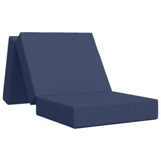 vidaXL Sof&aacute; Cama Plegable 75 X 63 X 45 Cm Azul Vidaxl