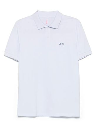 Sun 68 Poloshirt met bloemenprint - Wit