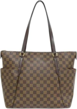 Louis Vuitton Pre-owned Totally Damier Coated Canvas Tote Bag - Dames - Vintage Shopper - Bruin - ONE Size - Vintage