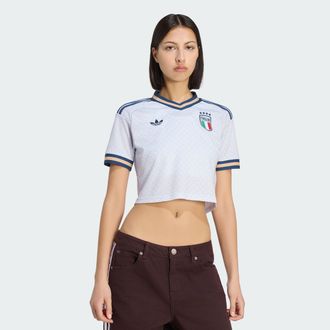 adidas Womens adidas Italy 26 Away Cropped Jersey