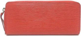 Louis Vuitton Pre-owned Wallets, female, Orange, Size: ONE SIZE Pre-owned Leather Wallet